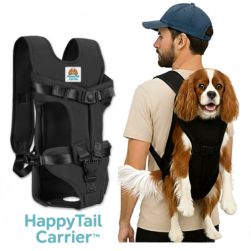 🐶✨ The Original HappyTail Carrier™: Pet Backpack for Small & Medium Dogs