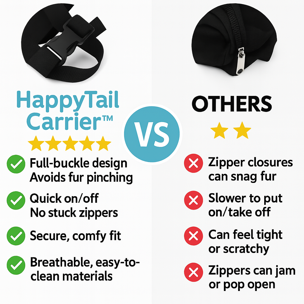 🐶✨ The Original HappyTail Carrier™: Pet Backpack for Small & Medium Dogs