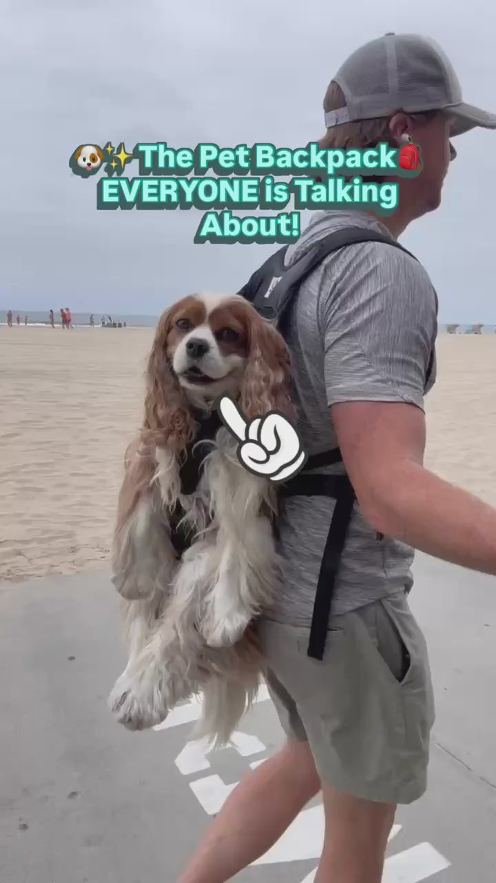 🐶✨ The Original HappyTail Carrier™: Pet Backpack for Small & Medium Dogs